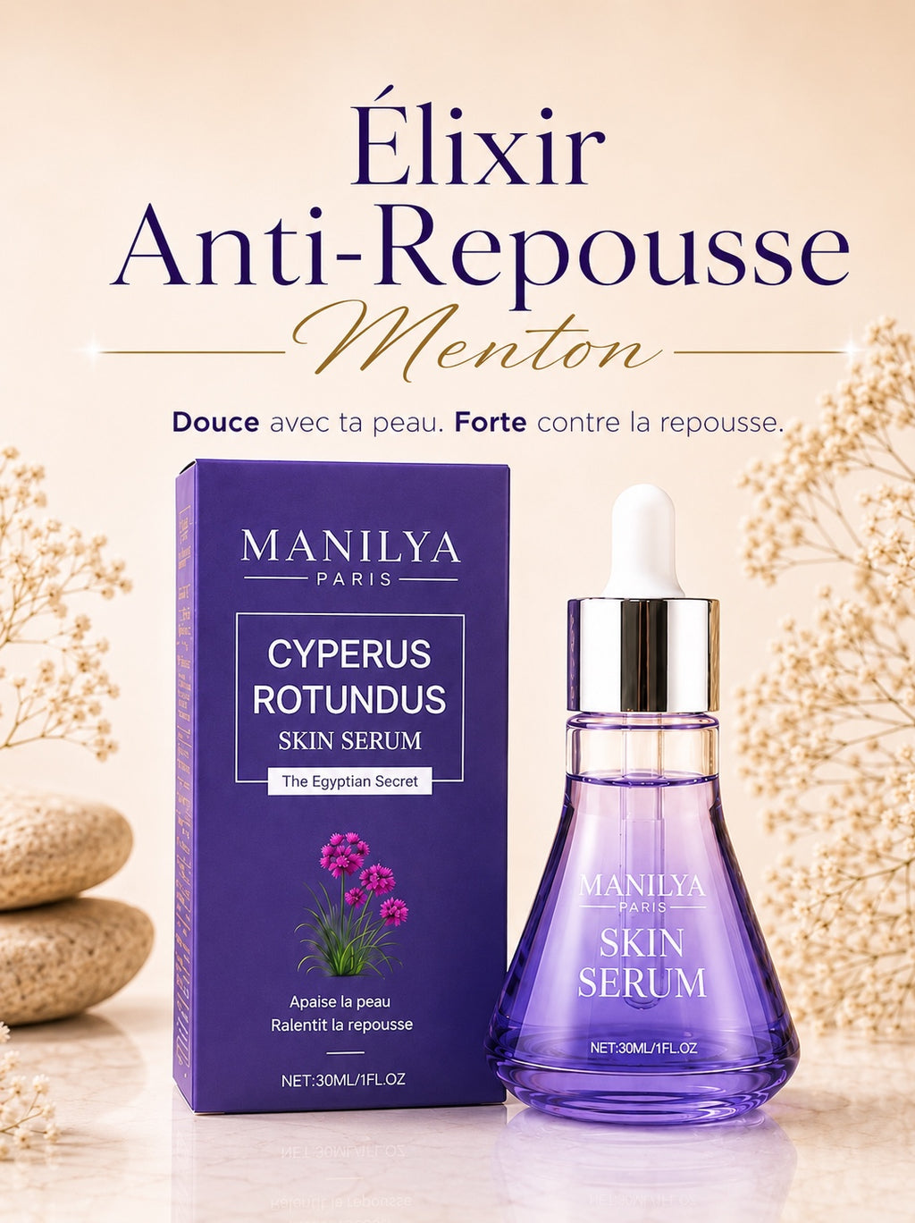 Élixir Anti-Repousse Menton – Manilya Paris